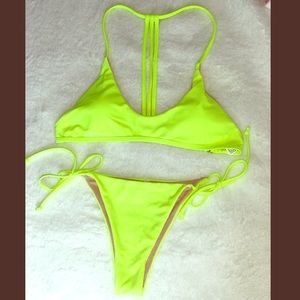 Neon Yellow Bikini